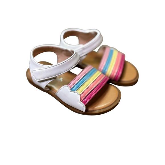 Toddler Girl Size 5 Shoe Bundle, Water Shoes, Rainbow Sandals, Mary Janes w/ Bow - Picture 7 of 15